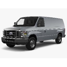3D Ford E-Series E-350 Cargo Van with Interior